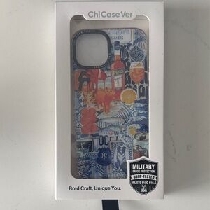 Blue Patterned Phone Case